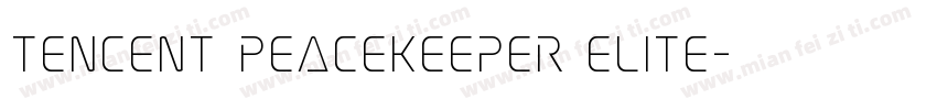 Tencent Peacekeeper Elite字体转换